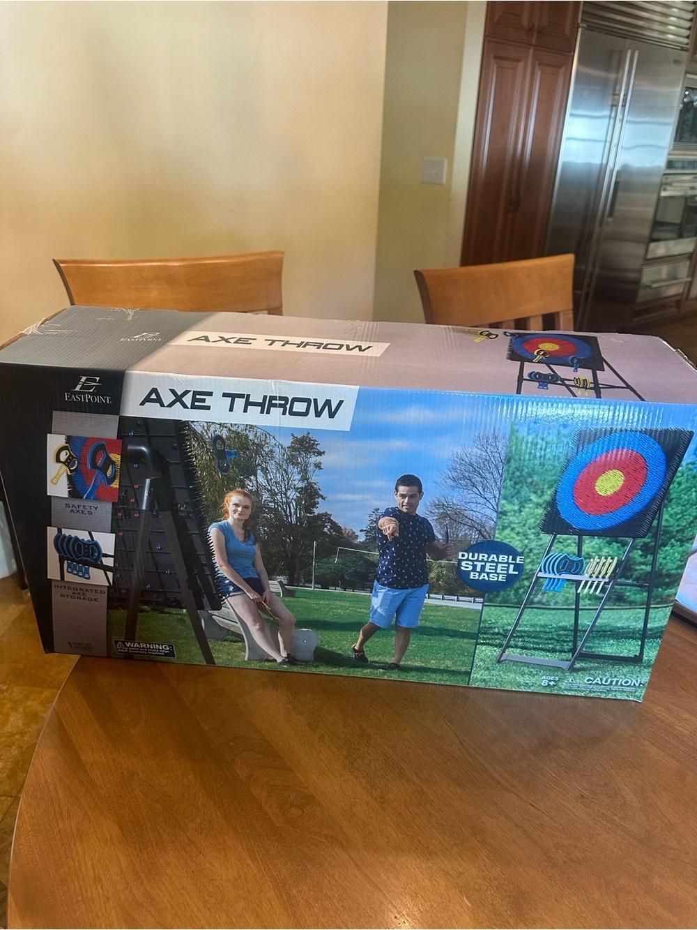 Axe Throw Game - Blue/Red/Yellow Target BRAND NEW NEVER OPENED
